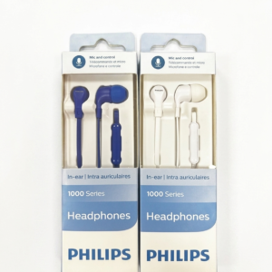 Auriculares almohadilla philips blanco/azul